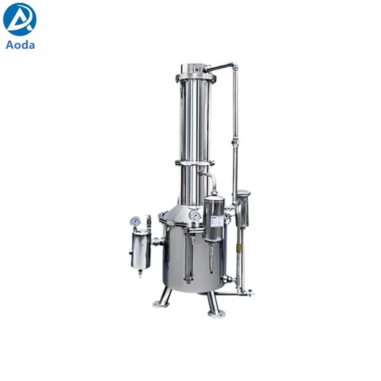 Aoda Laboratory Large Capacity Stainless Steel Tower Steam Re-Distilled Water Distiller